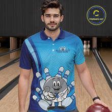 Load image into Gallery viewer, Custom Blue Doctor Bowling Polo Shirts For Men, Funny Doctor Bowling Jerseys IPHW9235