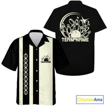 Load image into Gallery viewer, Custom Classic Vintage Bowling Team Shirts, 50S Retro Bowling Button Up ShirtIPHW10872