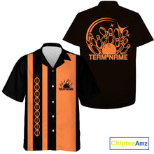 Load image into Gallery viewer, Custom Classic Vintage Bowling Team Shirts, 50S Retro Bowling Button Up ShirtIPHW10872