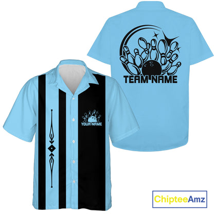 Custom Classic Vintage Bowling Team Shirts, 50S Retro Bowling Button Up ShirtIPHW10873