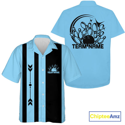 Custom Classic Vintage Bowling Team Shirts, 50S Retro Bowling Button Up ShirtIPHW10875