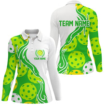 Load image into Gallery viewer, Custom Women's Pickleball Polo Shirts With Team Name, Outdoor Pickleball Outfits For Players IPHW5194