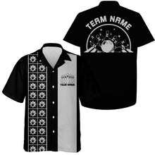 Load image into Gallery viewer, Custom Retro Style Bowling Button Up Shirt, Vintage Bowling Hawaiian Team Shirt IPHW10080