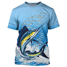 Load image into Gallery viewer, Sailfish Fishing Custom Long Sleeve Performance Fishing Shirts, Sailfish Saltwater Fishing Shirt IPHW7072