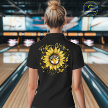 Load image into Gallery viewer, Custom Butterfly Sunflower Bowling Women Quarter-Zip Shirts, Bowling Tournament Shirt IPHW10264