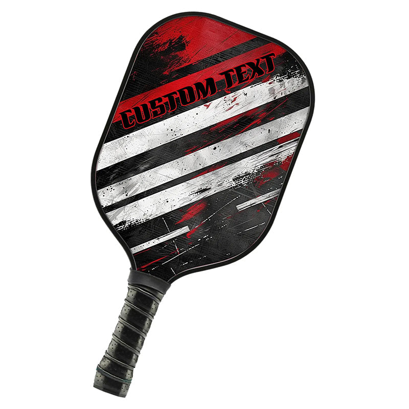 Black And Red Custom Pickleball Paddle For Pickleball Team Members,  Personalized Pickleball Racket Gifts IPHW7228