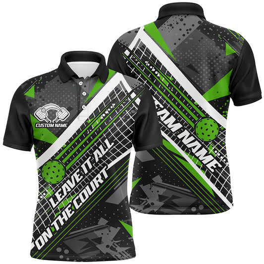 Leave It All On The Court Custom Pickleball Team Shirts For Men, Women And Kids, Multi-Color Pickleball Uniform IPHW6547