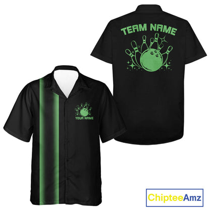 Custom Classic 50S Style Bowling Unisex Hawaiian Shirts, Vintage Bowling Team Outfit IPHW10065