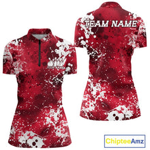 Load image into Gallery viewer, Pink sports jersey with white splatter design and customizable text on a white background