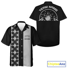 Load image into Gallery viewer, Custom Retro Style Bowling Button Up Shirt, Vintage Bowling Hawaiian Team Shirt IPHW10079