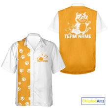 Load image into Gallery viewer, Custom Retro 50S Cat Bowling Button Up Shirt Men And Women, Vintage Cat Bowling Shirt IPHW10096