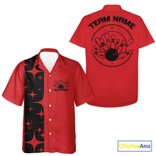 Load image into Gallery viewer, Custom Vintage Bowling Men And Women Hawaiian Shirts, Retro Style Bowling Team Shirt IPHW10078