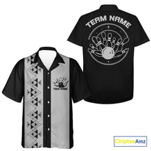 Load image into Gallery viewer, Custom Vintage Retro Style Tribal Bowling Team Hawaiian Shirts, Bowlers Outfit IPHW10082
