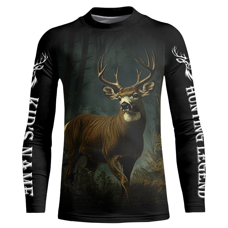 Deer Hunting Customize Name 3D All Over Printed Shirts, personalized Deer hunting apparel NQS698