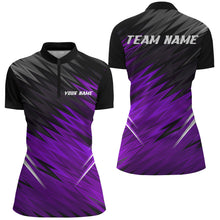 Load image into Gallery viewer, Multi-Color Women&#39;s Quarter Zip shirts custom name bowling shirts for women, team bowling jerseys NQS6476- KYC