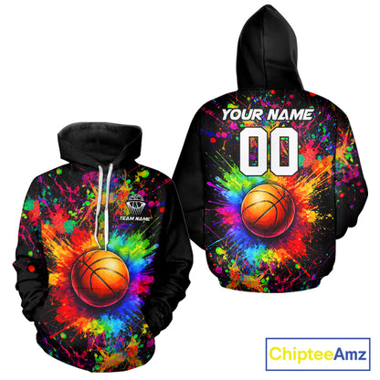 Colorful watercolor Basketball Shirts Custom Basketball jerseys for team, Basketball league shirts NQS11398