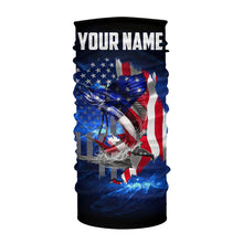 Load image into Gallery viewer, Sailfish Fishing American Flag Patriot blue galaxy Custom Sailfish fishing shirts personalized gift NQS431