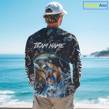 Load image into Gallery viewer, Texas Slam Fishing Camo Long Sleeve Fishing Shirts, Personalized Inshore Slam Fishing Team Jersey NQS10845