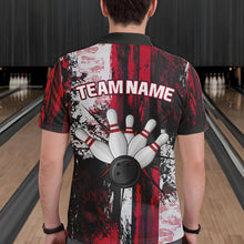 Load image into Gallery viewer, Personalized Bowling Polo, Quarter Zip Shirts For Mens Custom Bowling Team League Jersey NQS9526