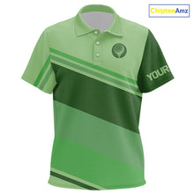 Load image into Gallery viewer, Green Kid golf polo shirts custom name kid golf tops, unique gift for the golfers NQS9970