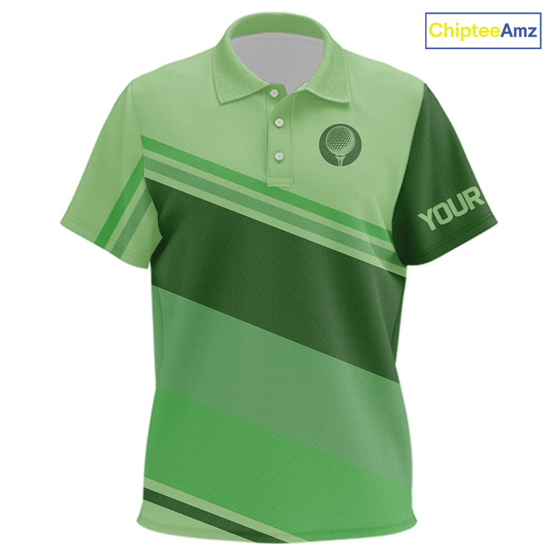 Green Kid golf polo shirts custom name kid golf tops, unique gift for the golfers NQS9970
