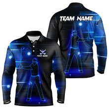Load image into Gallery viewer, Blue Light Golfer Mens Golf Polo Shirts custom golf tops for men, team golf wear NQS9178
