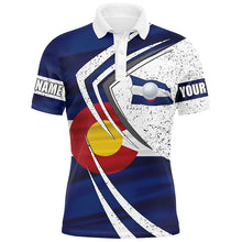 Load image into Gallery viewer, Mens golf polo shirts Colorado flag custom team golf shirts, patriot golf tops for men NQS7504
