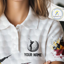 Load image into Gallery viewer, Personalized Maryland Flag Women golf polo shirts, Custom Patriotic Golf Team Shirts For ladies NQS10157