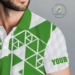 Funny Mens golf polo shirts green and white custom I was one under today, under a tree, bush, water NQS10165