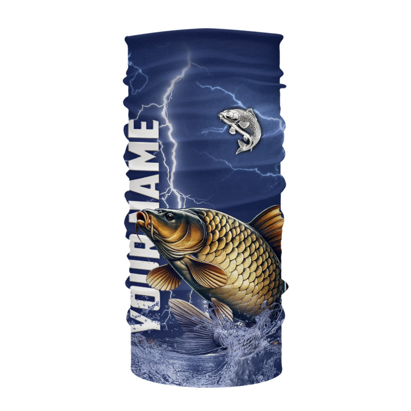 Carp Fishing blue lightning jerseys custom performance Long Sleeve tournament fishing shirts NQS9235