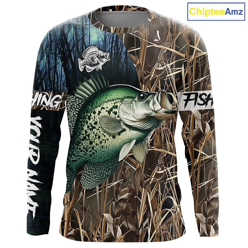 Crappie Fishing Customize Name 3D All Over Printed Shirts, Personalized Fishing Gift NQS306