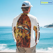 Load image into Gallery viewer, Redfish Fishing Scales Camo custom performance long sleeve Redfish fishing shirts NQS10005