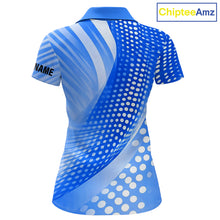 Load image into Gallery viewer, Blue Womens golf polo shirts custom team golf tops for ladies, personalized golf gifts NQS11533