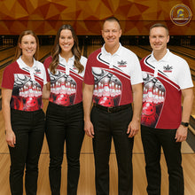 Load image into Gallery viewer, Funny Bowling Shirts For Men custom name There is no crying in bowling just lots of swearing NQS11349