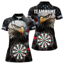 Load image into Gallery viewer, Eagle American flag Women Darts Team Shirts Custom Patriotic Darts Jersey NQS9619