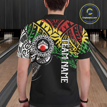 Load image into Gallery viewer, Personalized Tribal pattern Mens Bowling Shirts Custom Bowling outfit  for men Team bowling jersey NQS9813