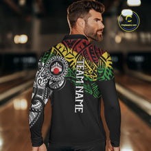 Load image into Gallery viewer, Personalized Tribal pattern Mens Bowling Shirts Custom Bowling outfit  for men Team bowling jersey NQS9813
