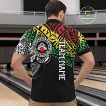 Load image into Gallery viewer, Personalized Tribal pattern Mens Bowling Shirts Custom Bowling outfit  for men Team bowling jersey NQS9813