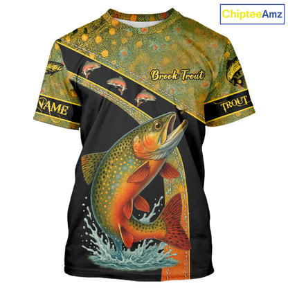Brook Trout fishing scales UV protection Custom long sleeve fishing shirts, Trout fishing jerseys NQS10218