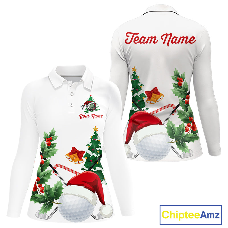 Christmas golf ball clubs Women's polo golf shirts Custom Christmas team golf jerseys NQS10805