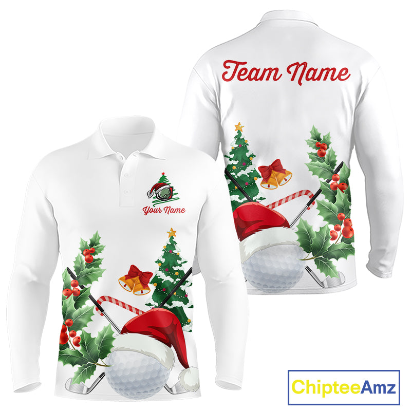 Christmas golf ball clubs Men's polo golf shirts Custom Christmas team golf jerseys NQS10805