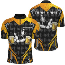 Load image into Gallery viewer, Black Camo Bowling Beer customize bowling shirts for men, Team bowling jerseys gift for bowlers NQS8224