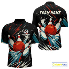 Load image into Gallery viewer, Lightning Thunder Retro Bowling Shirts For Men Custom Bowling Team League Jersey, Gift For Bowlers NQS10867