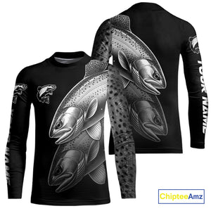 Rainbow Trout performance Fishing Shirts Custom Trout Fishing Long Sleeve Tournament Fishing Shirts NQS10114