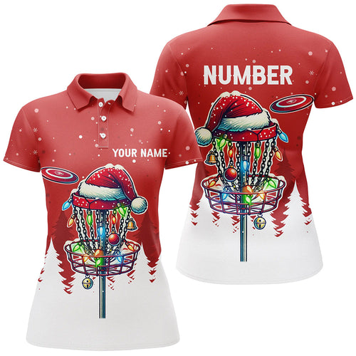 Christmas Women disc golf polo shirts custom Christmas disc golf basket Disc golf jerseys NQS8940