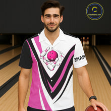 Load image into Gallery viewer, Custom Funny Bowling Hawaiian Shirts I'm not swearing, I'm using my bowling words Pink bowl shirts NQS11547