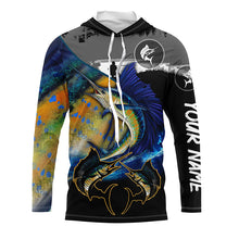 Load image into Gallery viewer, Sailfish fishing scales customize performance long sleeves Fishing shirts, Sailfish fishing jerseys NQS5656