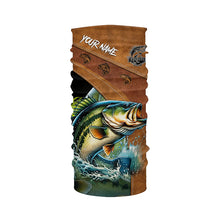 Load image into Gallery viewer, Largemouth bass fishing UV protection customize name performance fishing shirts for men, women, kid NQS2464