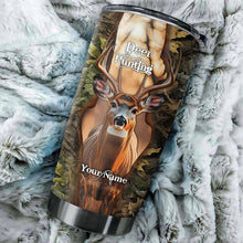 Load image into Gallery viewer, 1PC Deer Hunting camouflage Customize name Tumbler Cup - Personalized hunting gift for hunters - NQSD40
