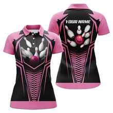 Load image into Gallery viewer, Custom bowling shirt for women – personalized team jersey front view
